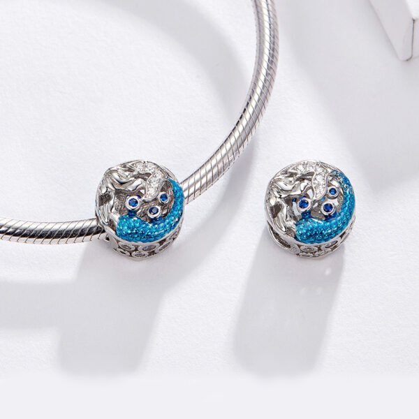 ΑΣΗΜΕΝΙΟ CHARM (925) Blue mermaid