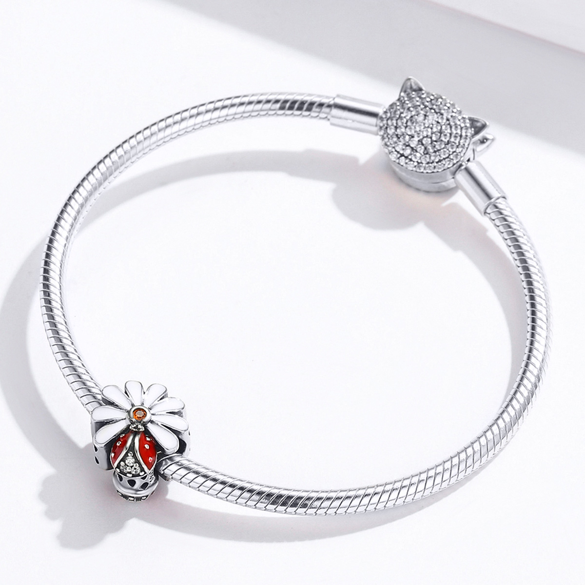 ΑΣΗΜΕΝΙΟ CHARM (925) Margarita and lady bug - Image 2