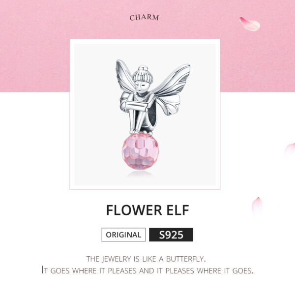 ΑΣΗΜΕΝΙΟ CHARM (925) Flower elf