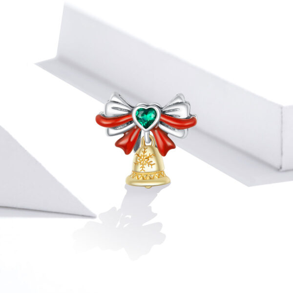 ΑΣΗΜΕΝΙΟ CHARM (925) Xmas bell with red bow