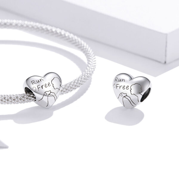 ΑΣΗΜΕΝΙΟ CHARM (925) Run free pet lover