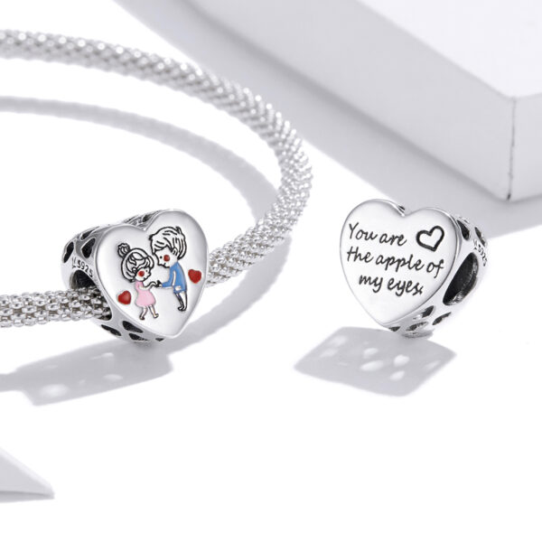 ΑΣΗΜΕΝΙΟ CHARM (925) You are the apple of my eyes