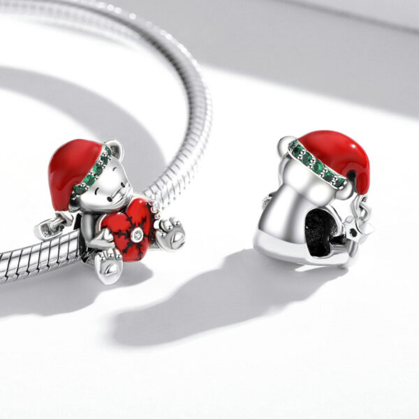 ΑΣΗΜΕΝΙΟ CHARM (925) Bear holding heart