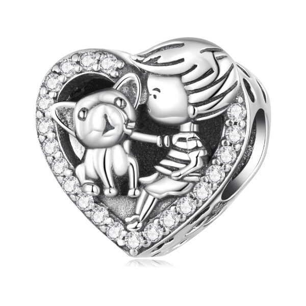 ΑΣΗΜΕΝΙΟ CHARM (925) Boy and pet