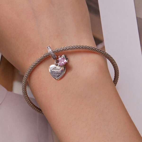 ΑΣΗΜΕΝΙΟ CHARM (925) Best friends love paw