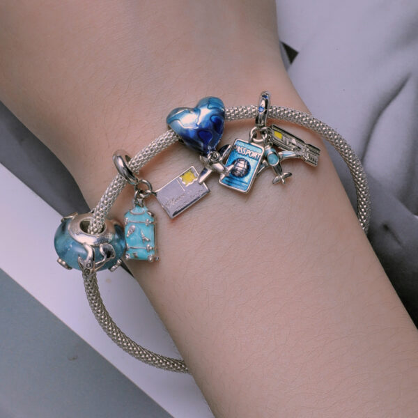 ΑΣΗΜΕΝΙΟ CHARM (925) Earth airplane