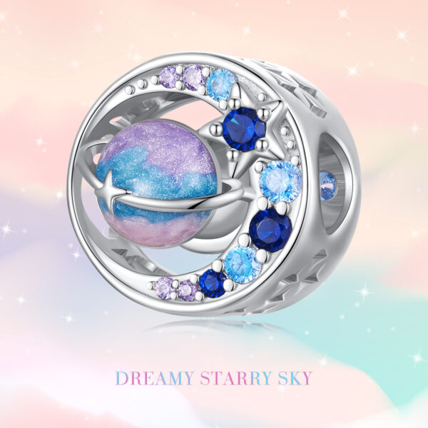 ΑΣΗΜΕΝΙΟ CHARM (925) Colorful Galaxy