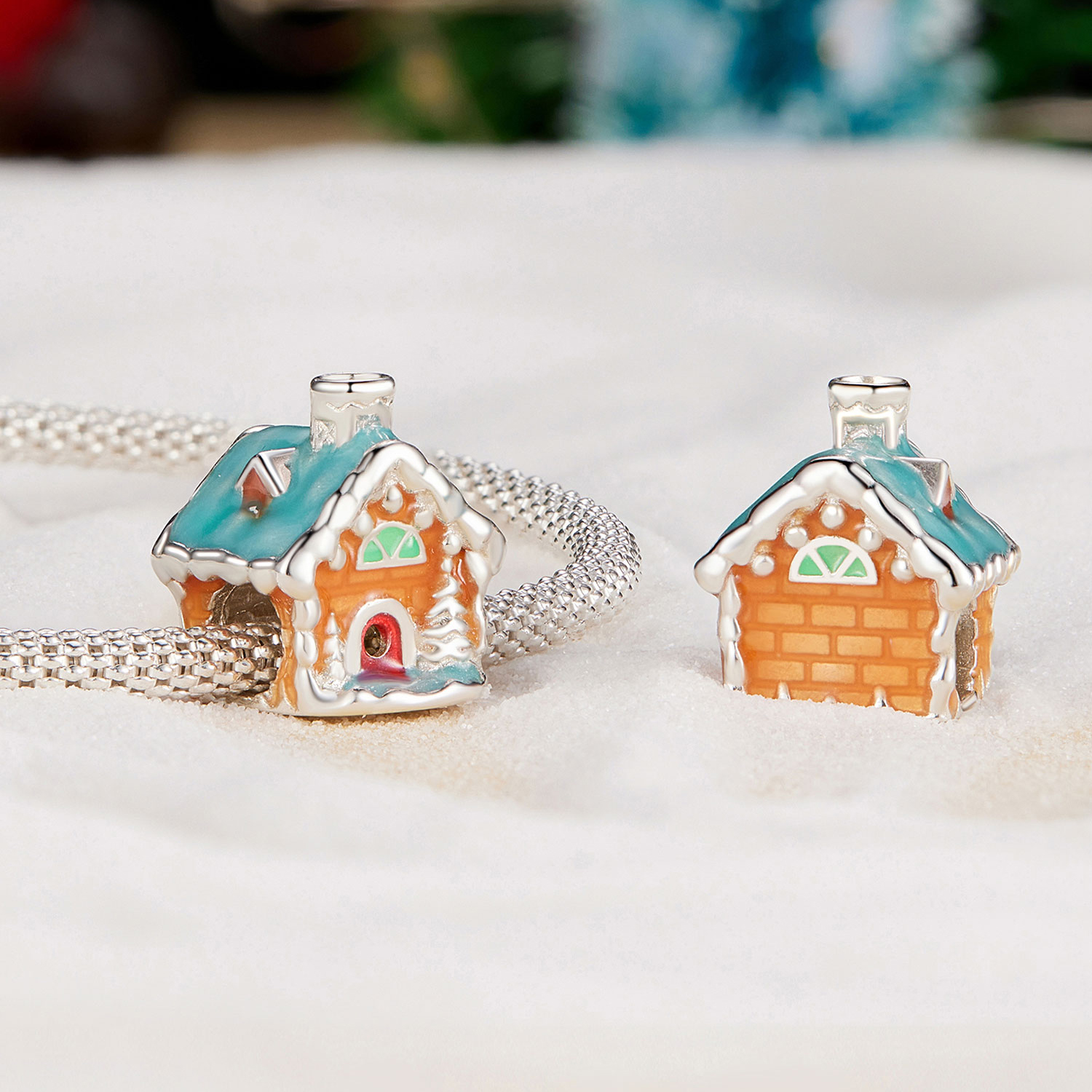 ΑΣΗΜΕΝΙΟ CHARM (925) Santa house - Image 3