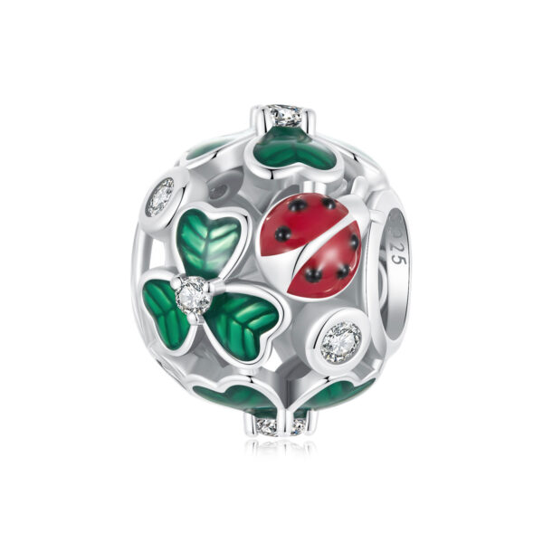 ΑΣΗΜΕΝΙΟ CHARM (925) Lady bag and triffle sphere