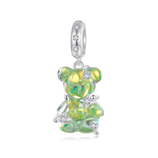 ΑΣΗΜΕΝΙΟ CHARM (925) Pendant green bear