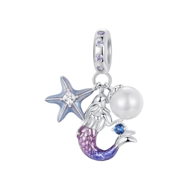 ΑΣΗΜΕΝΙΟ CHARM (925) Mermaid with pearl