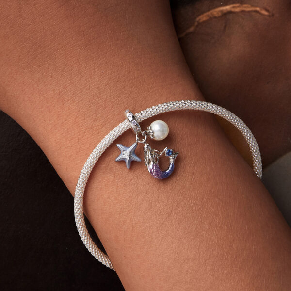 ΑΣΗΜΕΝΙΟ CHARM (925) Mermaid with pearl