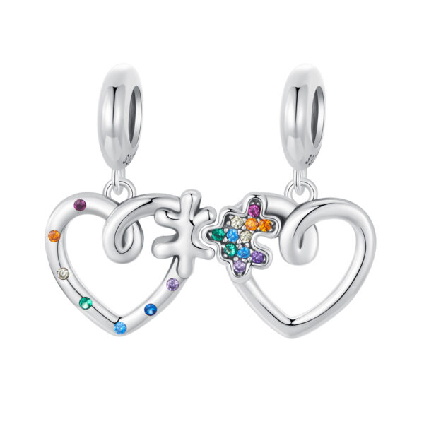 ΑΣΗΜΕΝΙΟ CHARM (925) Double charm puzzle