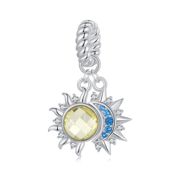ΑΣΗΜΕΝΙΟ CHARM (925) Sun and moon