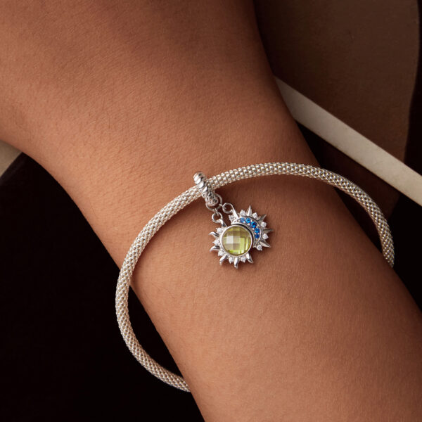 ΑΣΗΜΕΝΙΟ CHARM (925) Sun and moon