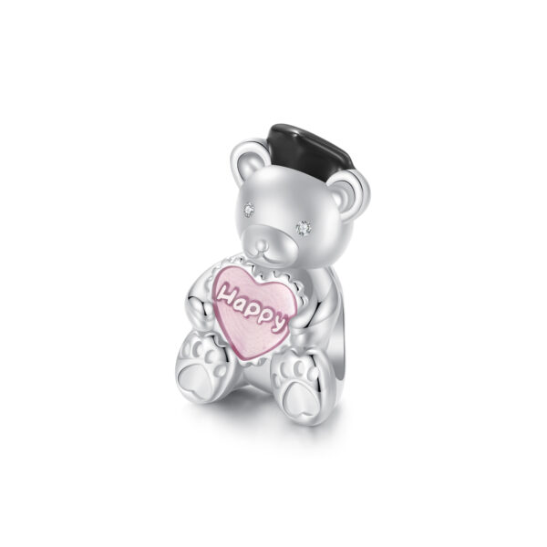 ΑΣΗΜΕΝΙΟ CHARM (925) Pendant fuchsia bear
