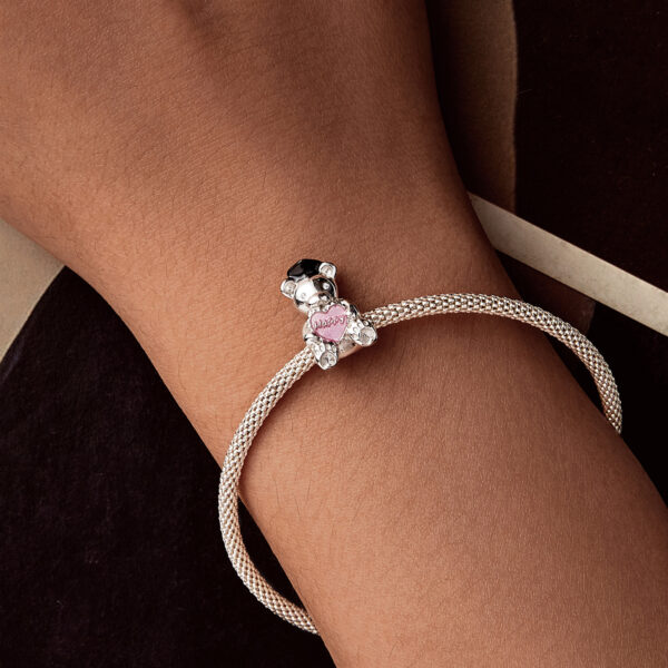 ΑΣΗΜΕΝΙΟ CHARM (925) Pendant fuchsia bear