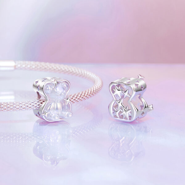 ΑΣΗΜΕΝΙΟ CHARM (925) White bear