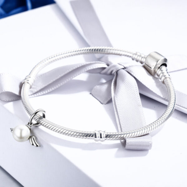 ΑΣΗΜΕΝΙΟ CHARM (925) Pearl with silver wings