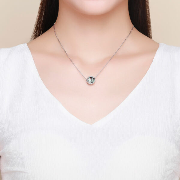 ΑΣΗΜΕΝΙΟ CHARM (925) Silver Green Vibrant Cactus