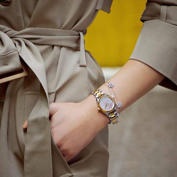 BREEZE Watch Estee Swarovski Two Tone Stainless Steel Bracelet