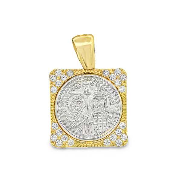 XΡΥΣΟ ΚΩΝΣΤΑΝΤΙΝΑΤΟ14K ΔΙΠΛΗΣ ΟΨΕΩΣ ΜΕ ΖΙΡΓΚΟΝ