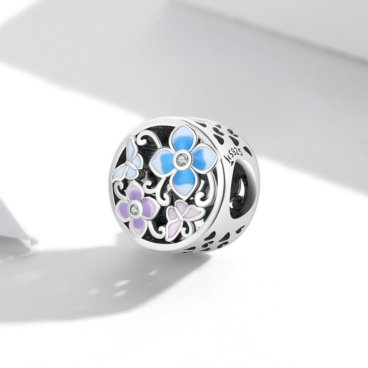 ΑΣΗΜΕΝΙΟ CHARM (925) Flowers
