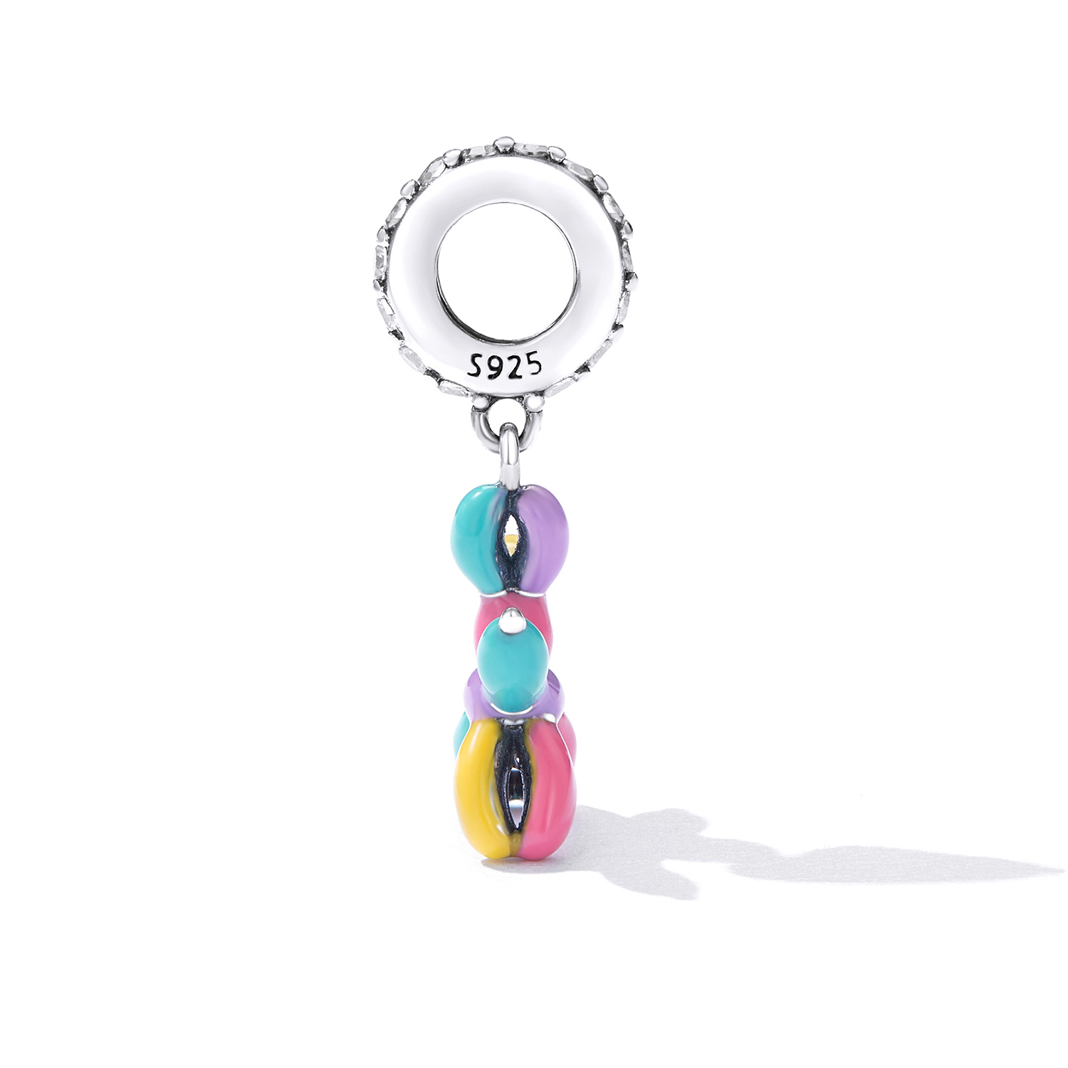 ΑΣΗΜΕΝΙΟ CHARM (925) Colorful balloon dog - Image 5