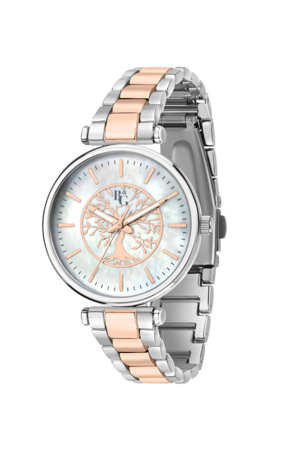 B&G WOMAN WATCH BELLE TWO TONE STAINLESS STEEL BRACELET