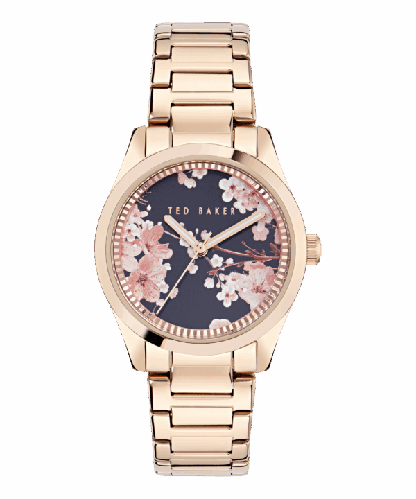 TED BAKER WATCH ROSE GOLD STAINLESS STEEL BRACELET