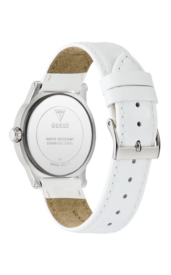 GUESS WOMAN WATCH WHITE LEATHER STRAP ANNETTE
