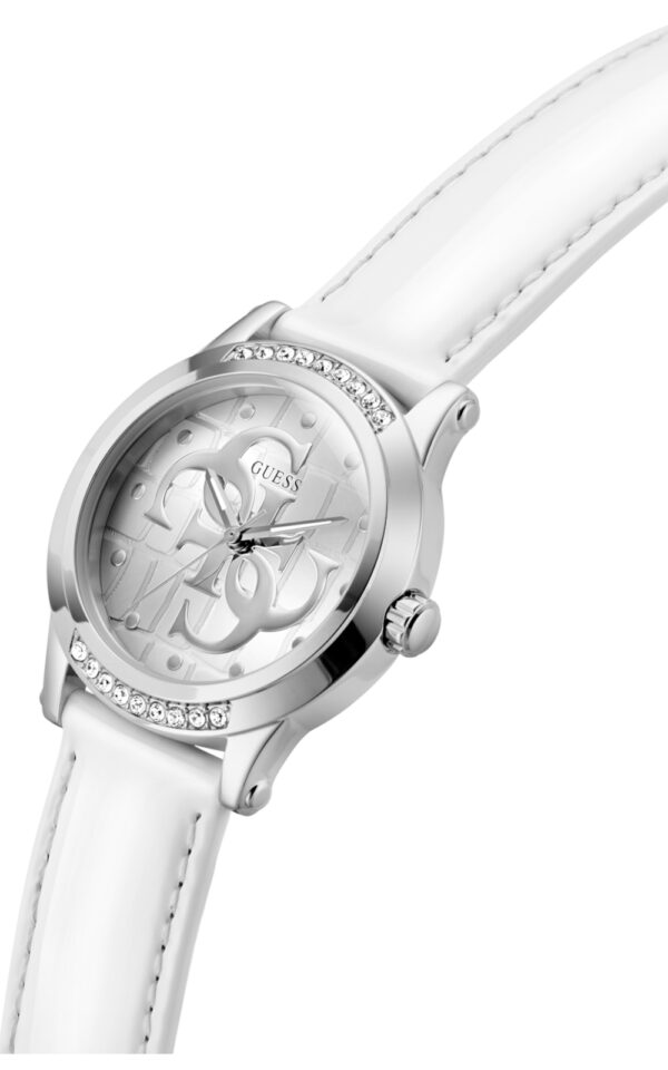 GUESS WOMAN WATCH WHITE LEATHER STRAP ANNETTE