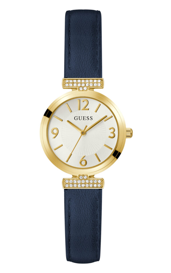 GUESS WOMAN WATCH ARRAY BLACK LEATHER STRAP