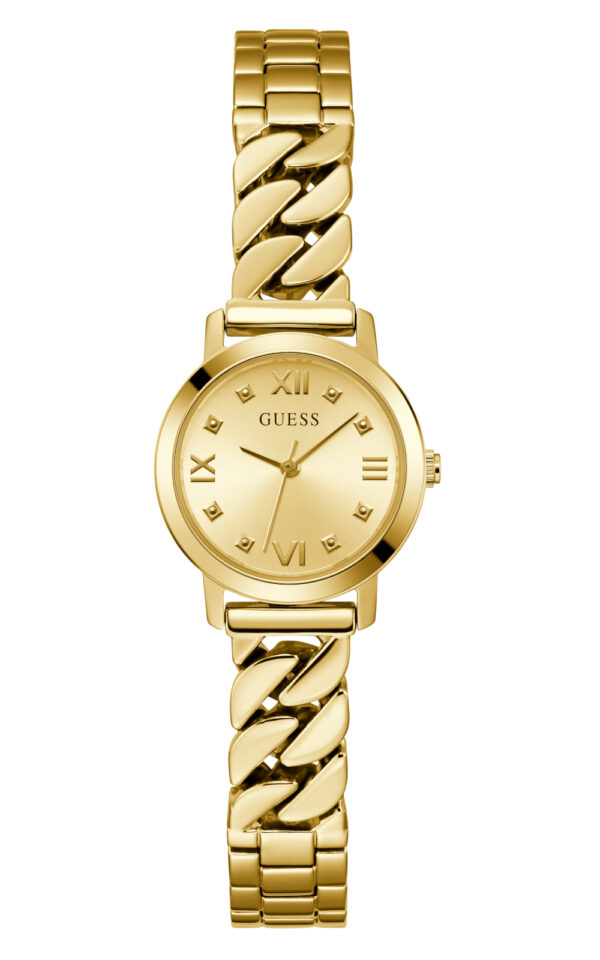 GUESS WOMAN WATCH CHIME GOLD STAINLESS STEEL BRACELET