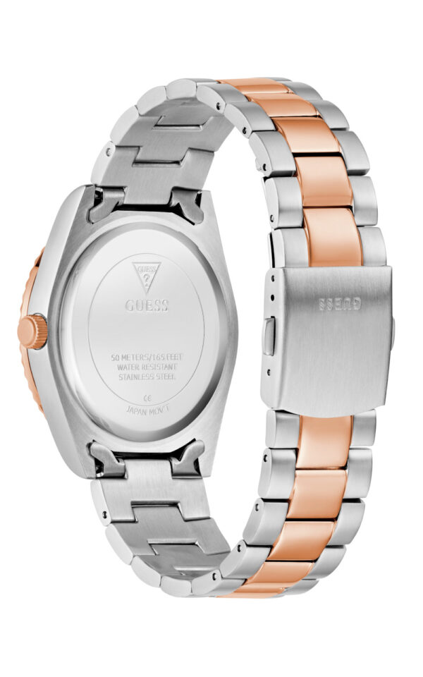 GUESS CONNOISSEUR WOMAN WATCH TWO TONE STAINLESS STEEL BRACELET