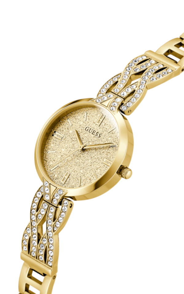 GUESS WOMAN WATCH CORAL WHITE ZIRGON STRAP