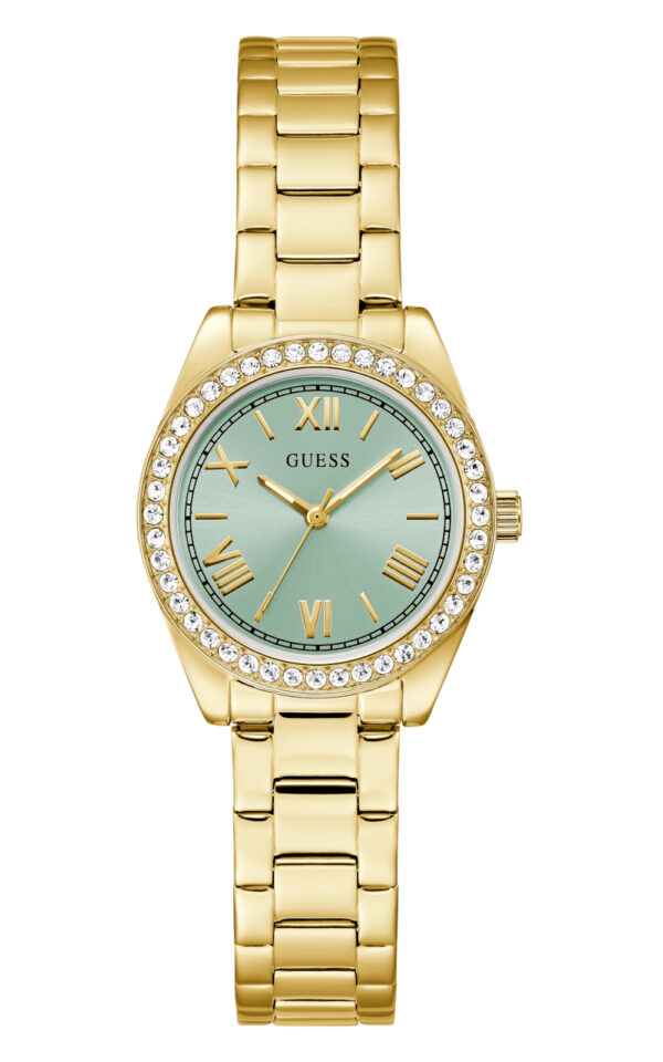 GUESS WOMAN WATCH MINI LUNA GOLD STAINLESS STEEL BRACELET