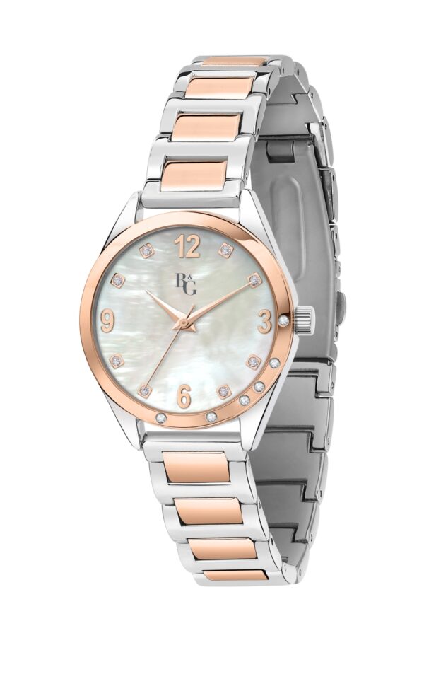 B&G WOMAN WATCH MAGIC TWO TONE STAINLESS STEEL BRACELET
