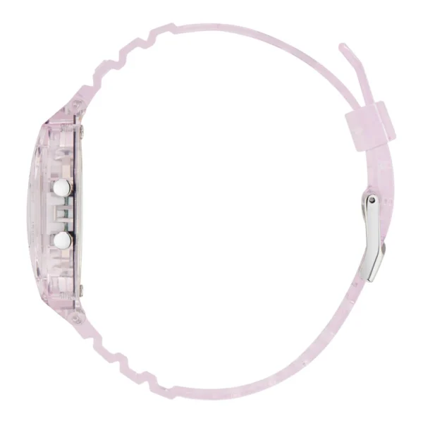 ADIDAS ORIGINAL DIGITAL TWO CRYSTALS PINK SILICONE STRAP