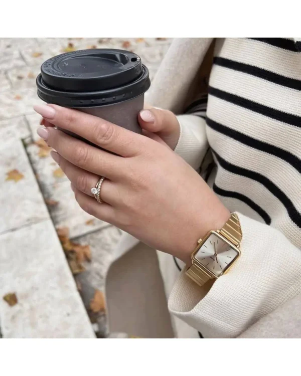 CLUSE LA TETRAGONE GOLD STAINLESS STEEL BRACELET