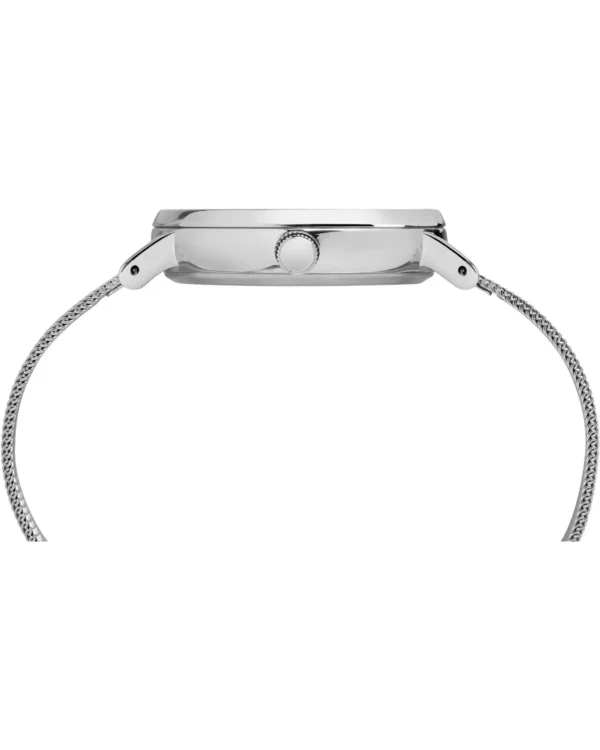 TIMEX WATCH THE FAIRFIELD INDIGLO SILVER STAINLESS STEEL BRACELET