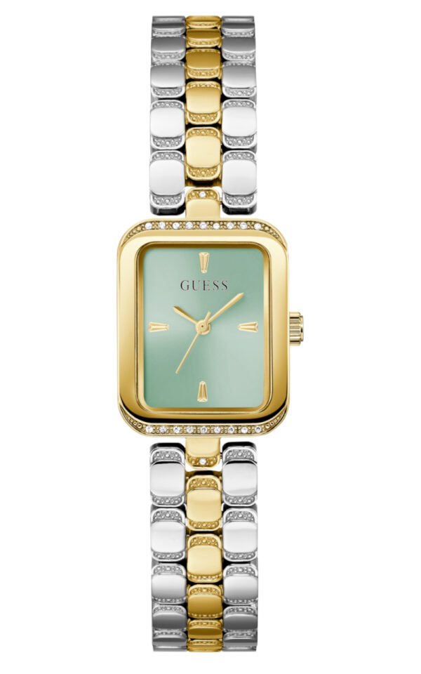 GUESS WOMAN WATCH ISLA QUARTZ TWO TONE STAINLESS STEEL BRACELET