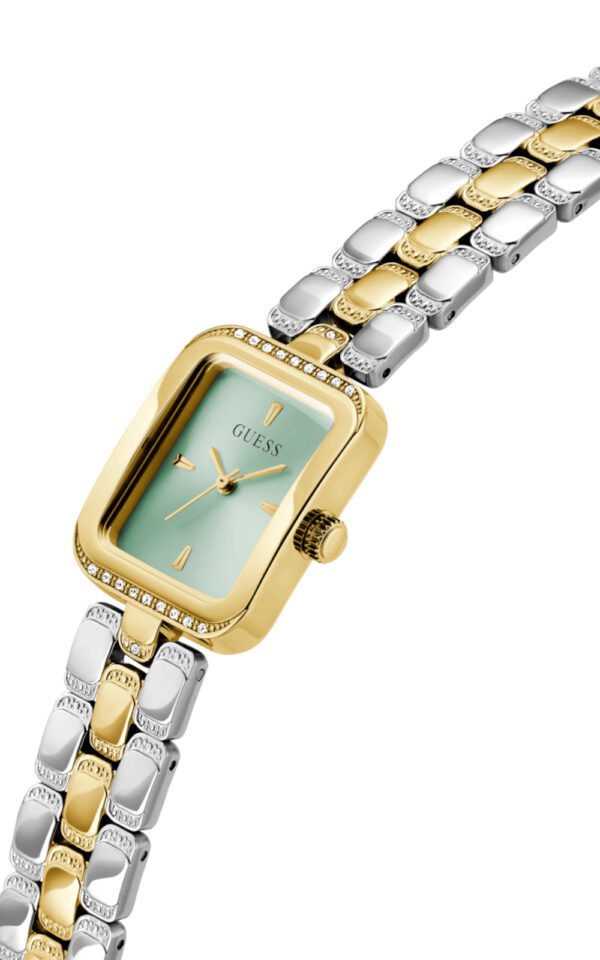 GUESS WOMAN WATCH ISLA QUARTZ TWO TONE STAINLESS STEEL BRACELET