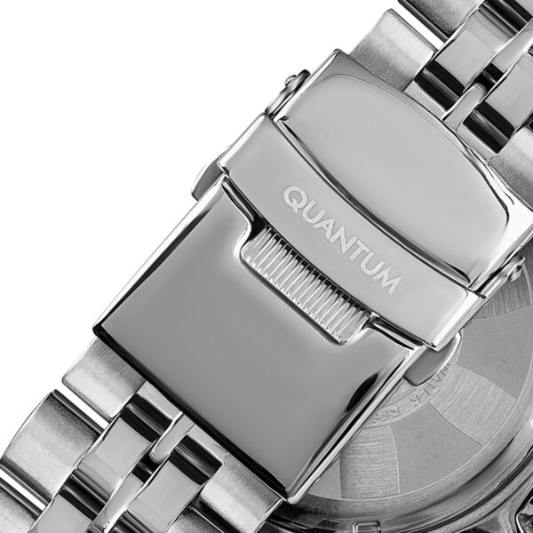 QUANTUM WATCH POWERTECH CHRONOGRAPH SILVER STAINLESS STEEL BRACELET