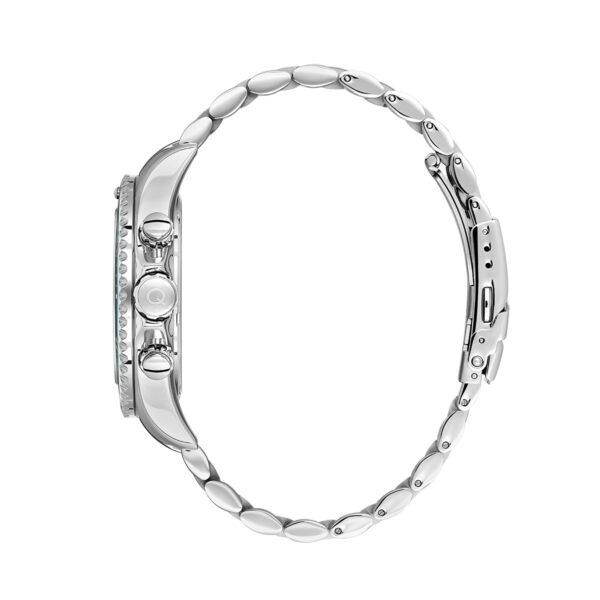 QUANTUM WATCH POWERTECH CHRONOGRAPH SILVER STAINLESS STEEL BRACELET