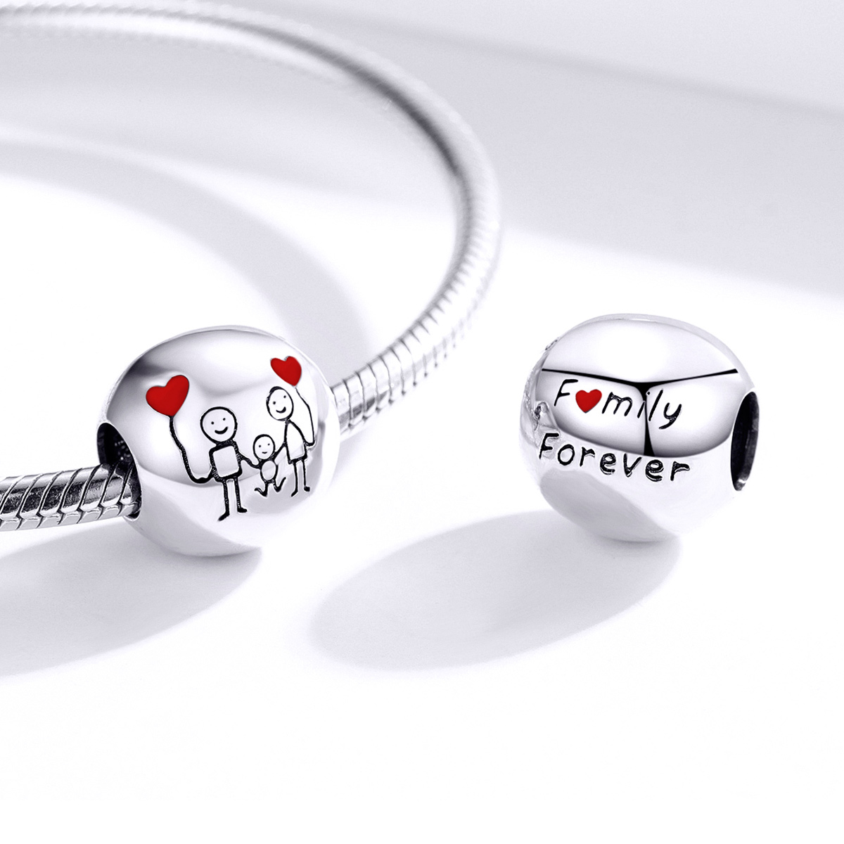 ΑΣΗΜΕΝΙΟ CHARM (925) LOVE FAMILY - Image 3