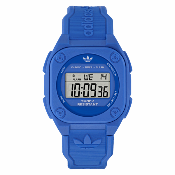 ADIDAS ORIGINAL STYLE BLUE RESIN STRAP
