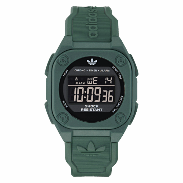 ADIDAS ORIGINAL STYLE GREEN RESIN STRAP