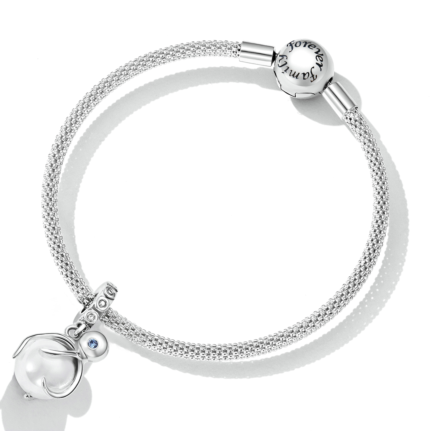 ΑΣΗΜΕΝΙΟ CHARM (925) OCTAPUS ON PEARL - Image 2