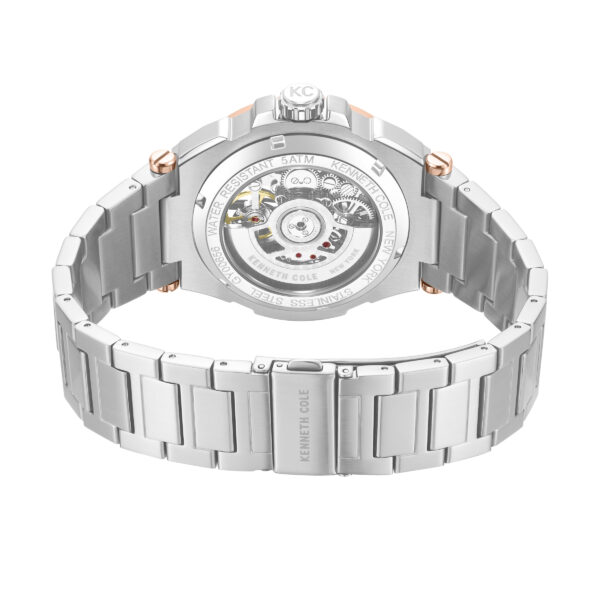 KENNETH COLE NEW YORK MEN WATCH AUTOMATIC STAINLESS STEEL BRACELET